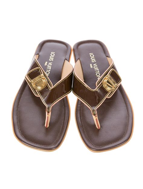 louis vuitton mens thong sandals|louis vuitton sandals female.